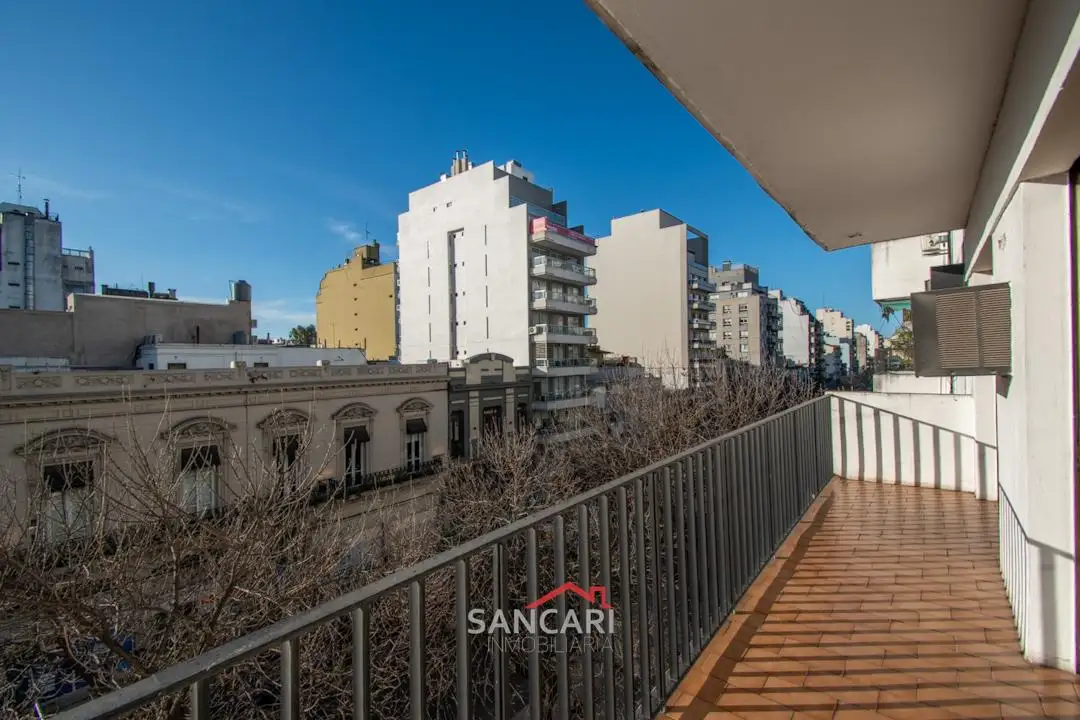Vista de Barracas desde un balcón